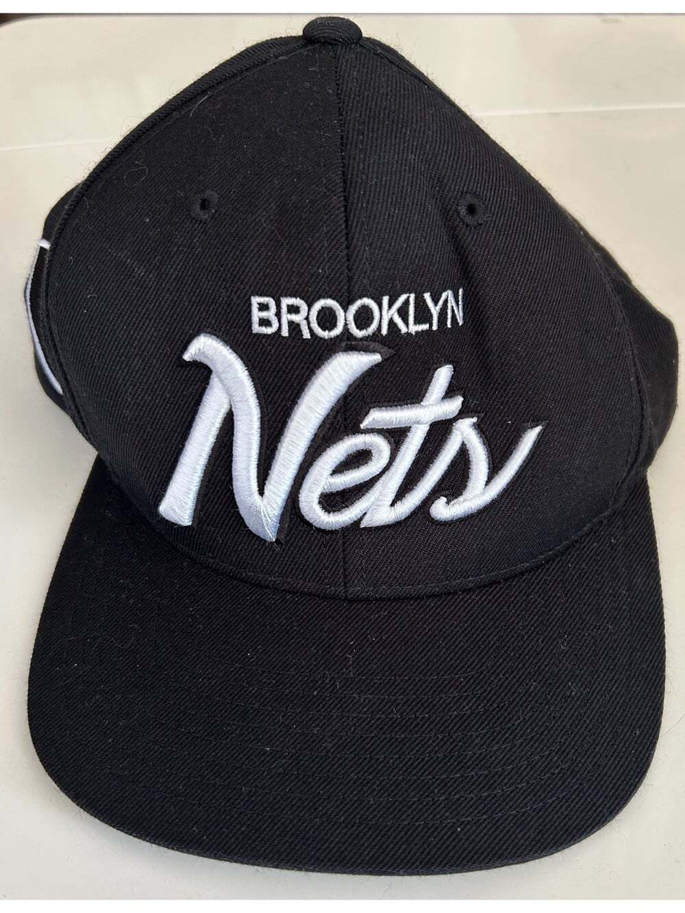 Brand New Without Tags Mitchell & Ness Brooklyn Nets Black Baseball Cap O/S